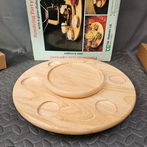Woodware lazy susan - t&g,