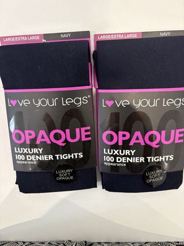 Ladies tights pairs navy - ladies, 2