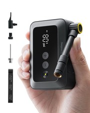 HOTO Mini Electric Bike Pump 150PSI Portable Air Pump with Gauge for Car MTB