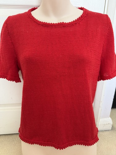 Hand knitted ladies red - knitted,