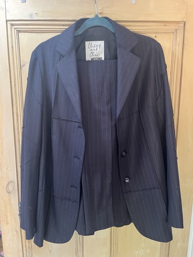Vintage navy pinstripe - vintage,