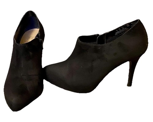 Black suede ankle - f, boots