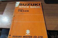 1970 SUZUKI TS125 DUSTER SERVICE MANUAL BOOK ENDURO TWINSHOCK