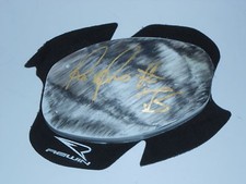 Riccardo Russo Hand Signed Race Worn Knee Slider Moto3, Moto2, MotoGP.