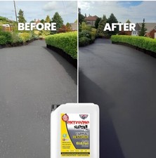 EXTREME SEAL 20LTR BLACK TARMAC PAINT SEALER /RESTORER, HARD WEARING & DURABLE