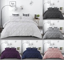 Pintuck Duvet Set 100% Cotton