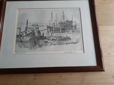 Maurice Kelly Fishing Boats Numbered Signed Print