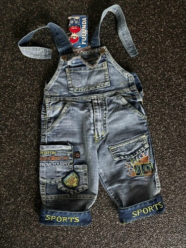 Baby kids boys denim overalls - kids,
