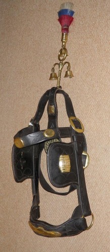 Antique leather heavy horse - antique,