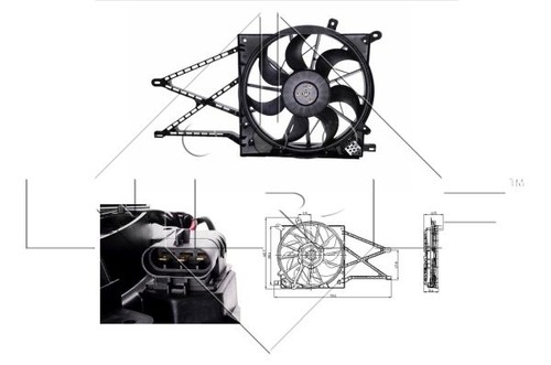 Genuine nrf radiator fan for - genuine,