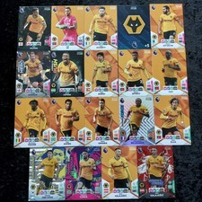 WOLVERHAMPTON WOLVES - PANINI Adrenalyn XL Plus 2024 Full Team Set Of 19 Cards