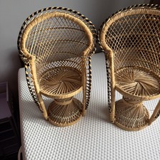 Wicker Peacock Chairs 