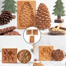 Carved Wooden Cookie Mold