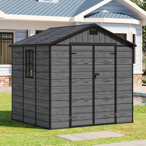 6x4 8x4 8x6ft dark - 8x6ft, wood
