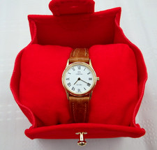 Ladies  * OMEGA  *  GOLD   De Ville   Swiss  Watch; Cleaned + NEW Battery; Boxed