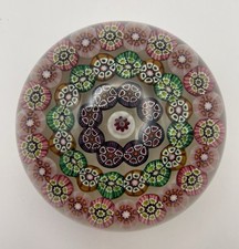 Paul Ysart Paperweight Concentric Millefiori Cane Decoration. 1950s