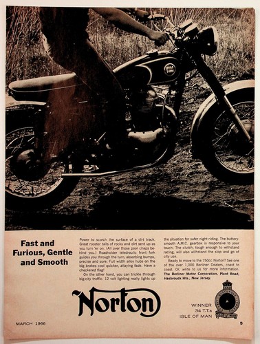 1966 norton motorcycle - 1966,