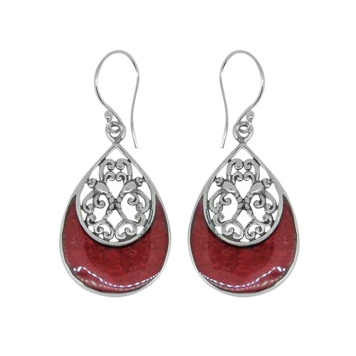 Handcrafted red sponge - red, coral