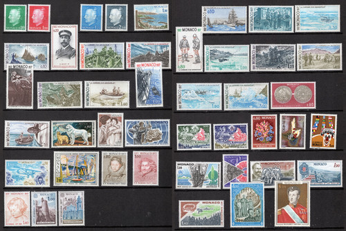 Monaco stamp complete year - stamp,