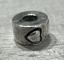 925 Sterling Silver CHAMILIA Love Heart Lock Clip Stopper Charm Bead