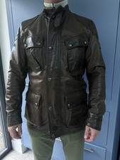 Men’s  Belstaff Trialmaster Panther Leather Jacket Size UK 38 