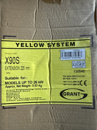 Grant x90s 225mm yellow system - grant,
