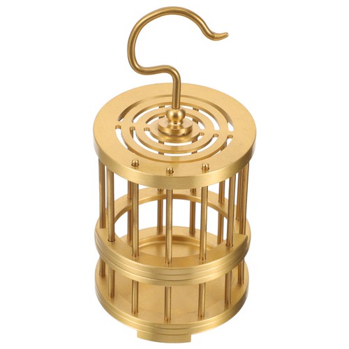 Hanging copper bird - hanging, cage