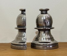 Pair metal chess piece - pair,