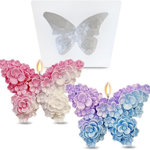 Floral embossed butterfly - 3d,