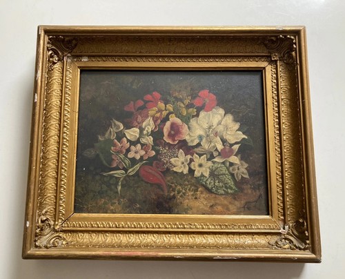 Antique oil painting - oil,