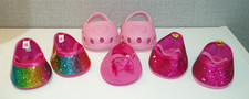 BUILD A BEAR WORKSHOP SHOE BUNDLE x 3 PAIRS + 1 x ODD ONE - PINKS