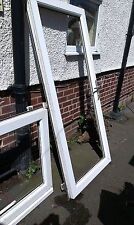 EXTERIOR EXTERNAL UPVC FULLY DOUBLE GLAZED FRENCH DOORS, hinges broken 152X206CM