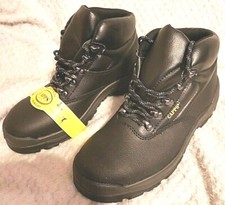 Capps LH811 Black Safety Boots Steel Toe Cap Work Footwear SIZE UK 7