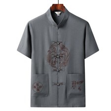 Men Chinese Tang Suit Shirt