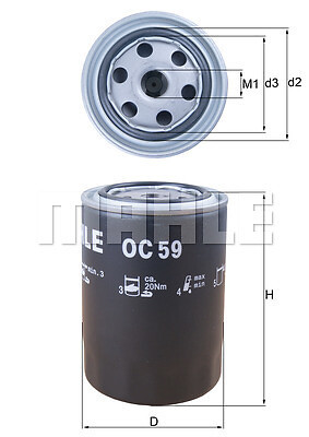 Oil filter for - oil, alfa
