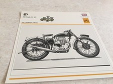 Motorcycle Card AJS 350 Trial