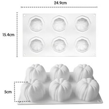 3D Pumpkin Halloween Silicone Mould Candle Crafts Soap DIY Chocolate Baking Mold