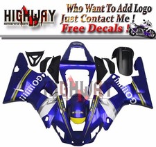 Motorrad Bodywork Fairing Kits Cowling For Yamaha YZF1000 R1 00-01 blue black