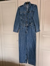 Zara Women's Blue Denim Jumpsuit, Size 10, New