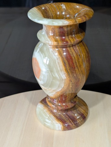 Vintage brown green onyx - &,