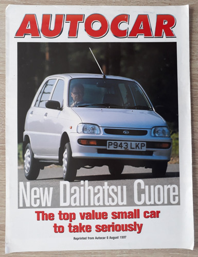 Daihatsu cuore road test - road,