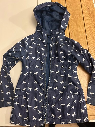 Girls raincoat navy and white - navy,