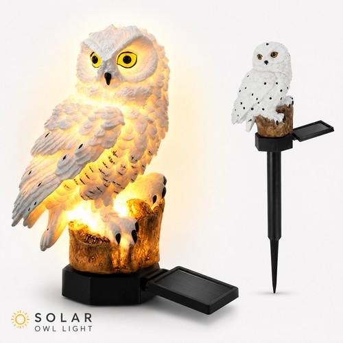 Solar owl garden light - solar,