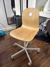 IKEA Wooden Swivel Desk Chair