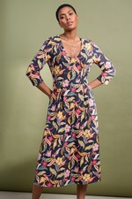 Seasalt Women's - multi Helena Midi Dress in GOTS-Certified Organic Cotton Jerse