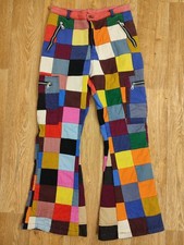 Vintage BOHO TROUSERS, Size W28"/L29", Lined Patchwork, Handmade in India