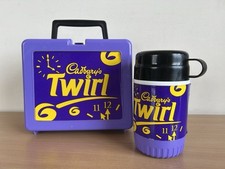 Cadburys Twirl Lunchbox & Flask Vintage Bluebird New Old Stock