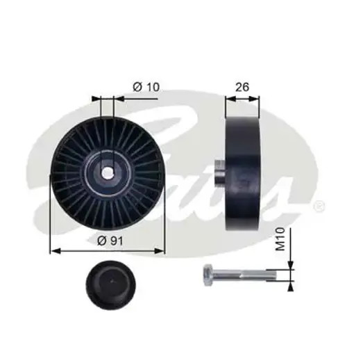 Belt pulley plastic - pulley, t36001