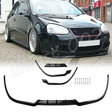 For Vw Jetta Mk4 Bora Cupra R Gloss Front Bumper Splitter Front Bumper Lip 3 Pcs