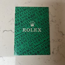 Rolex International Guarantee Translation Booklet